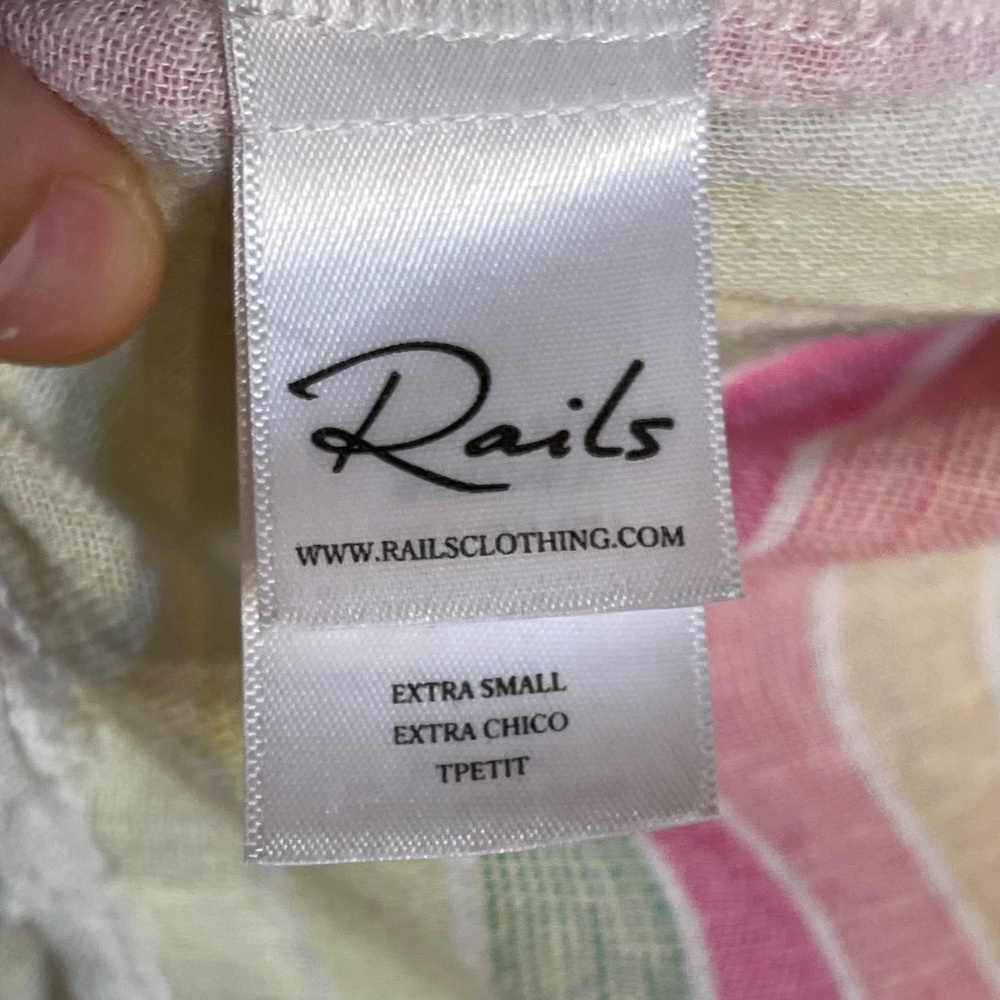 Linen Rails Multicolor Striped Button-Up Top - Picture 5 of 10